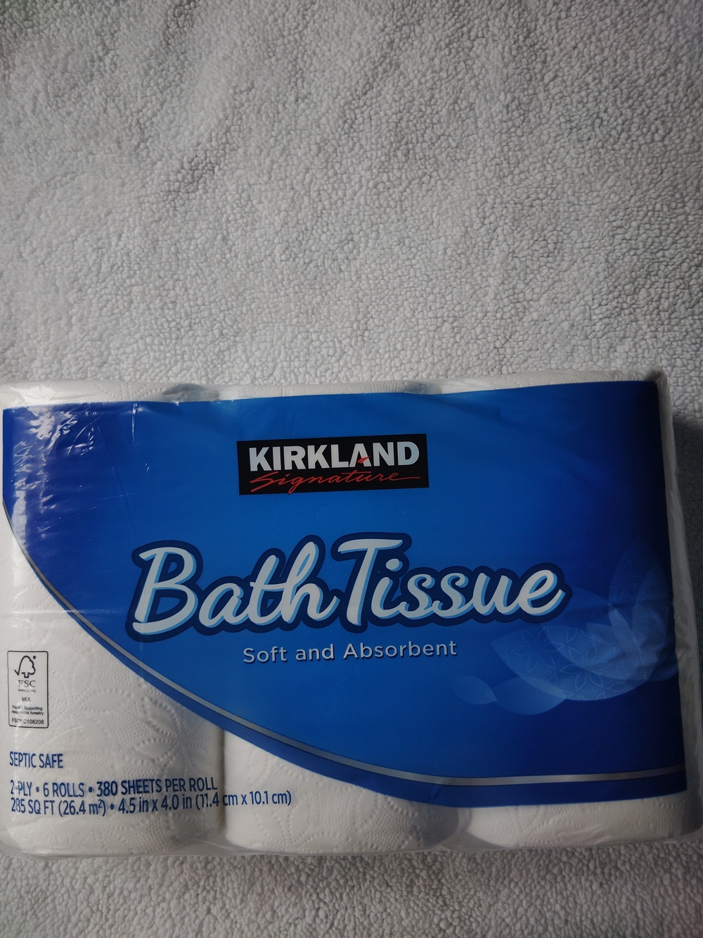 Kirkland Signature Blue Bath Tissue Pack